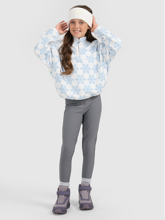 4F 4F Legginsy APRES SKI Szary ciemny