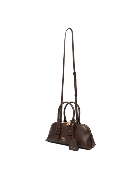 PINKO PINKO Rankinė Bowling Bag Baguette AI 25-26 PLTT 105334 A0QO Ruda