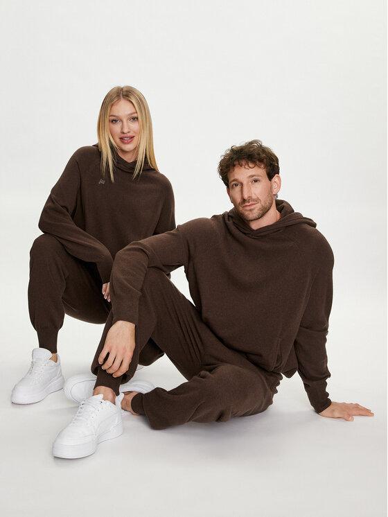 Pangaia Pangaia Felpa Archive Recycled Cashmere Marrone Loose Fit