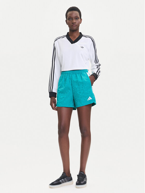 adidas adidas Sportske kratke hlače Tiro x Common Goal JL9208 Tirkizna Loose Fit