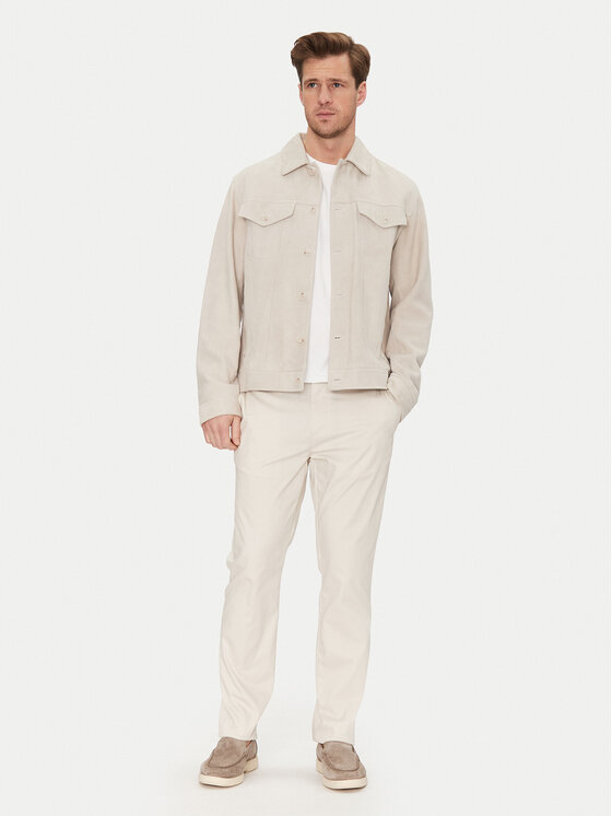 Tom Tailor Tom Tailor Bavlnené nohavice 1044711 Béžová Regular Fit