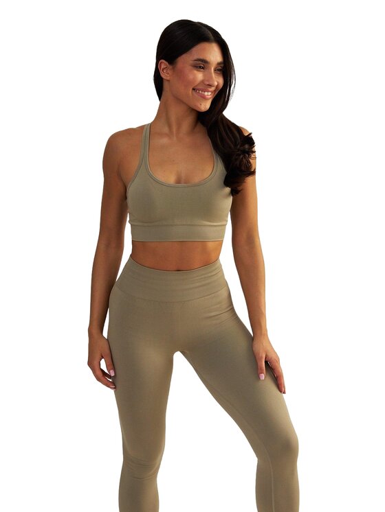 BeShaped BeShaped Biustonosz sportowy Gym Queen Beżowy