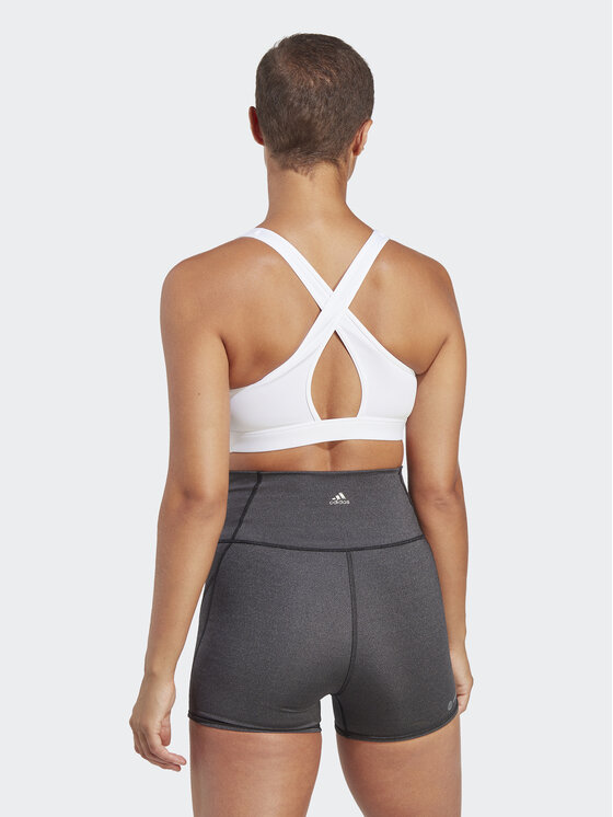 adidas adidas Reggiseno sportivo PowerReact Train Medium-Support HR2889 Bianco