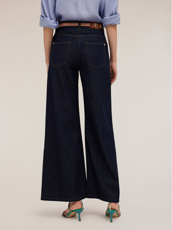 Motivi Motivi Jeansy P557Q103913N034 Niebieski Over Fit