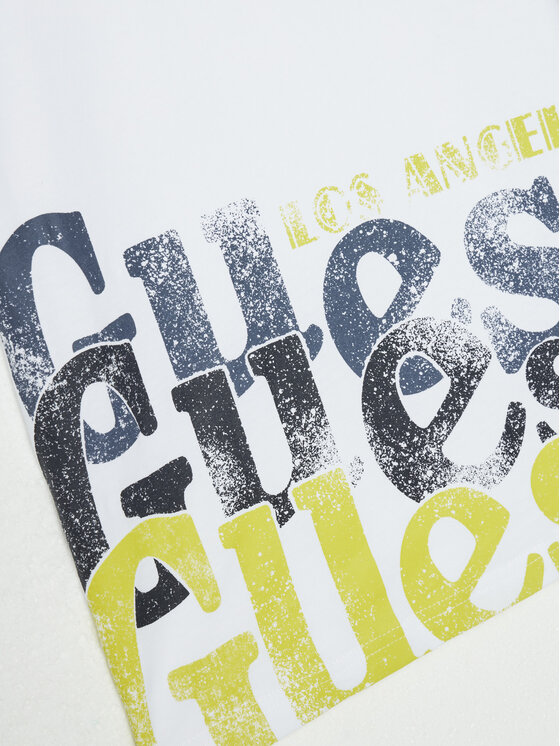 Guess Guess T-shirt L5RI12 K8HM4 Bijela Regular Fit