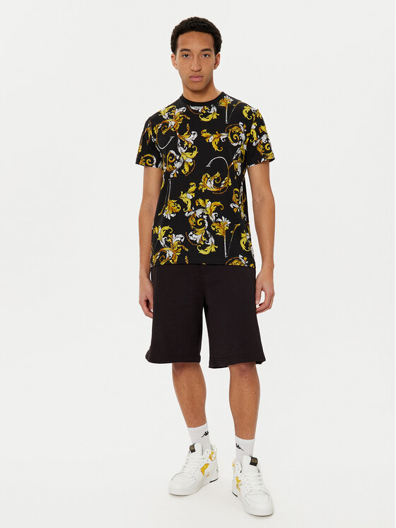 Versace Jeans Couture Versace Jeans Couture Marškinėliai 78GAH6S0 Juoda Slim Fit
