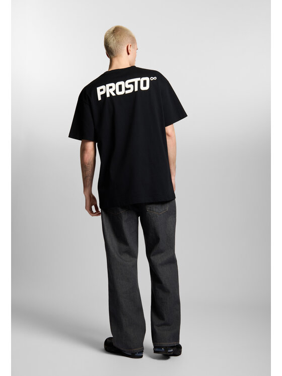 PROSTO. PROSTO. T-Shirt Big Log Infinity KL261MOUT1022 Czarny Relaxed Fit