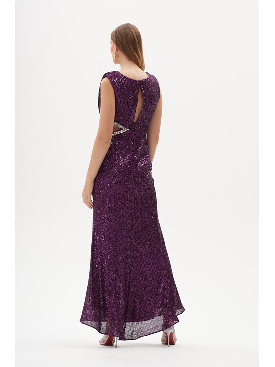 CASTELLANI CASTELLANI Sukienka Loreta Fioletowy Regular Fit