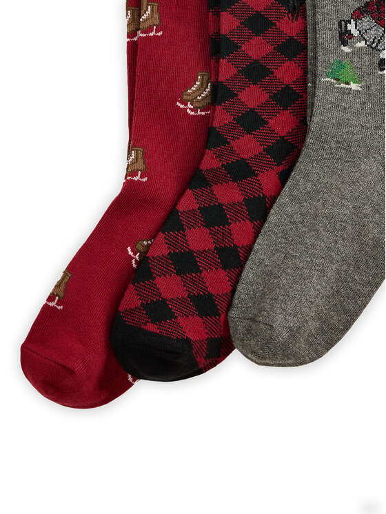 Polo Ralph Lauren Polo Ralph Lauren 3er-Set hohe Kindersocken 446P03265001 Bunt
