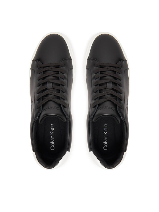 Calvin Klein Calvin Klein Sneakersy Chunky Cupsole Laceup Lth YM0YM01344 Černá