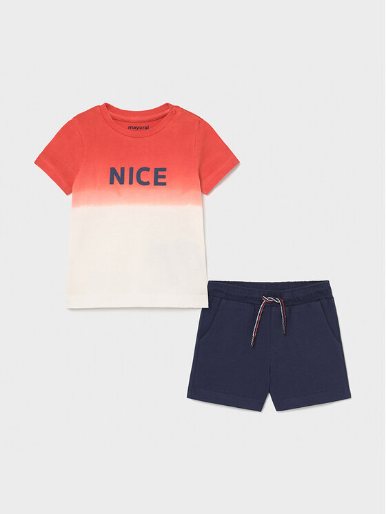 Mayoral Set tricou și pantaloni scurți sport 1669 Colorat Regular Fit