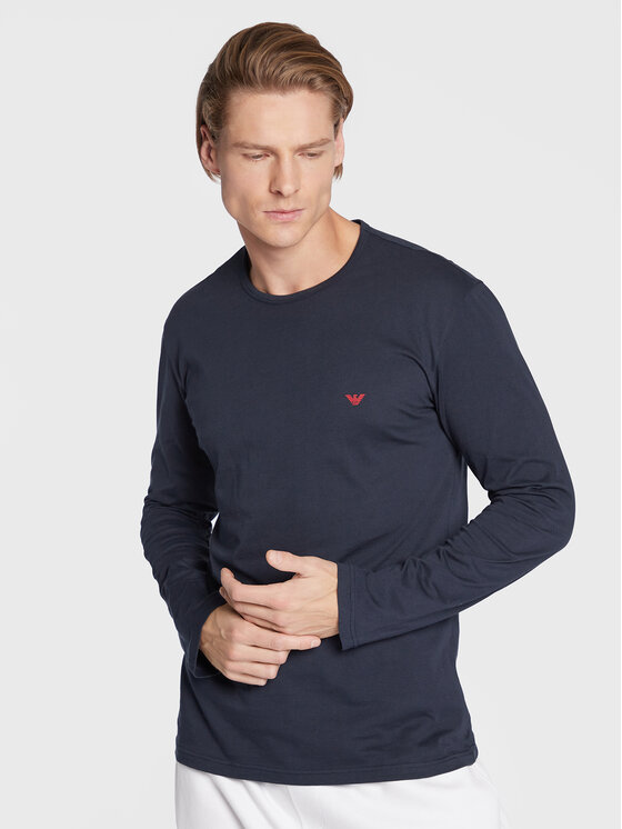 Longsleeve 111653 2F722 00135 Blu scuro Slim Fit