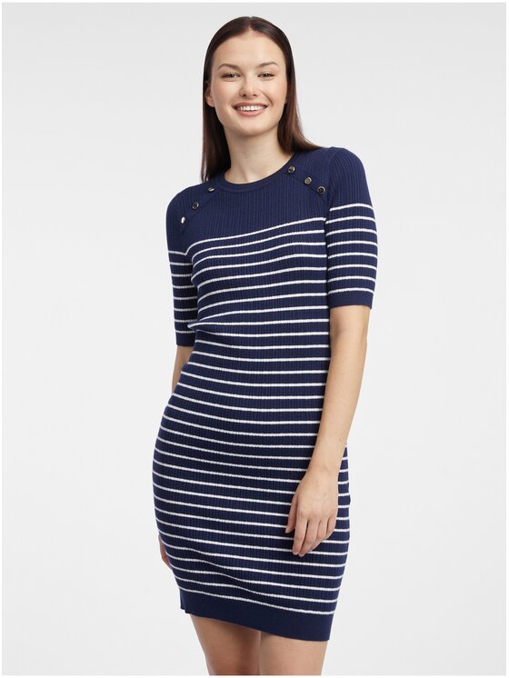 Orsay Orsay Sukienka 530398575000__S Granatowy Regular Fit