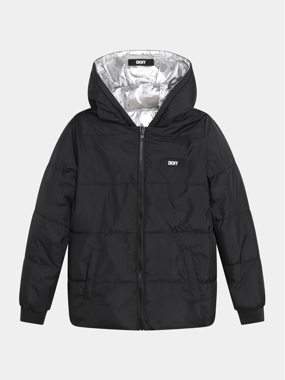 DKNY DKNY Giubbotto invernale D36684 S Argento Regular Fit