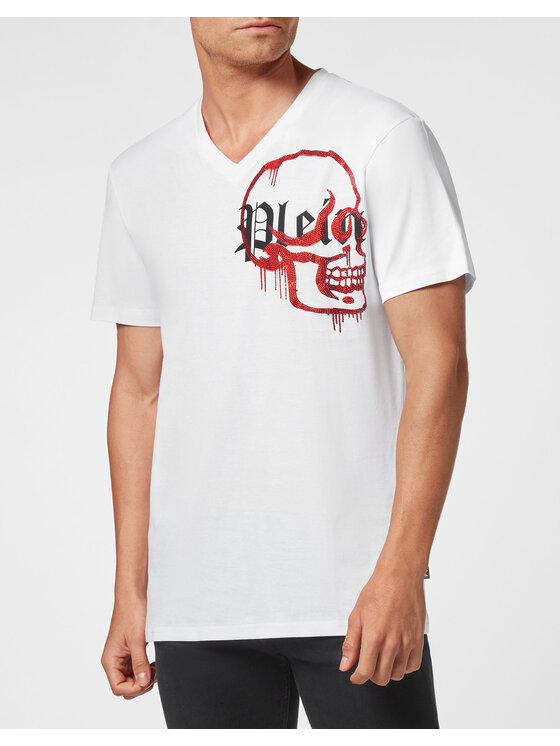 PHILIPP PLEIN PHILIPP PLEIN T-Shirt 4571 Biały Regular Fit