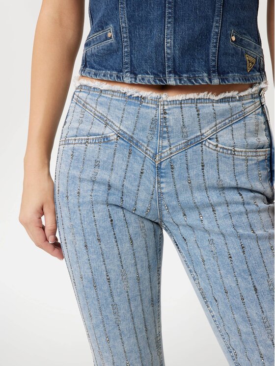 Guess Guess Jeansy 166847 Niebieski Flared Fit