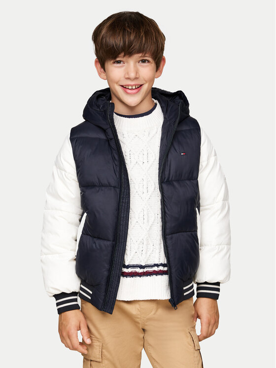 Tommy Hilfiger Vatovaná bunda KB0KB09465 M Tmavomodrá Regular Fit