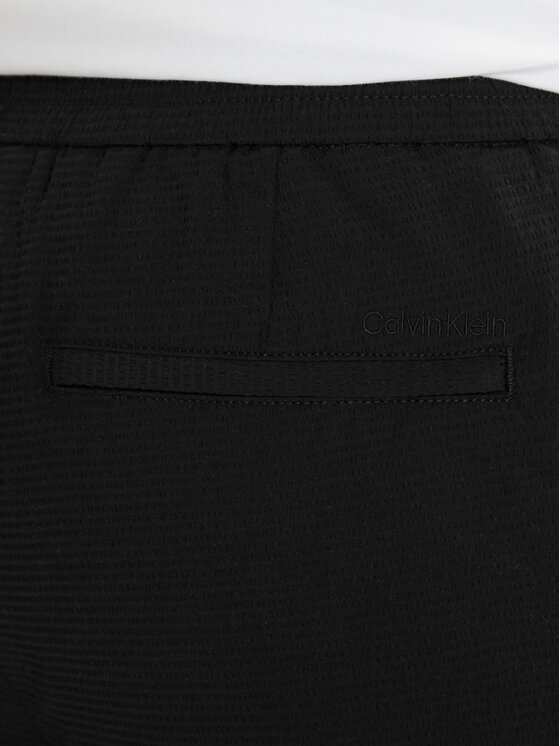 Calvin Klein Calvin Klein Šortky z materiálu LV04LF610G Černá Straight Fit