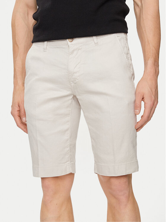 Baldessarini Baldessarini Pantaloncini di tessuto B1 16939.6666 Écru Regular Fit