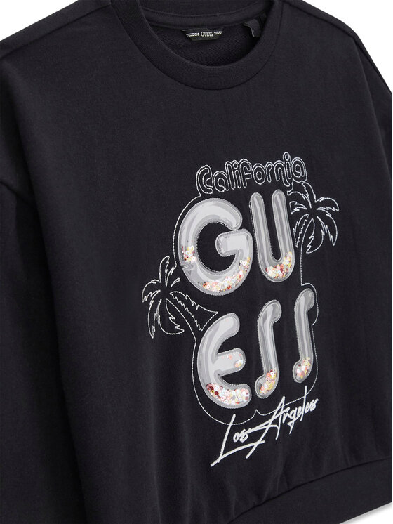 Guess Guess Mikina J6GQ00 KA6R4 Čierna Relaxed Fit