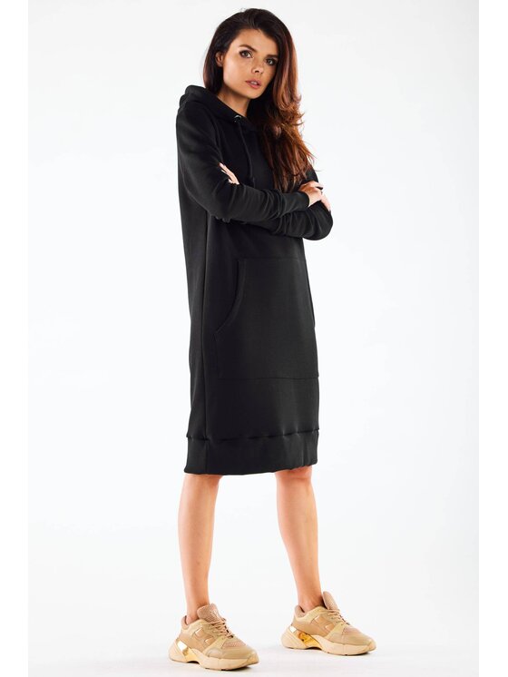Infinite You Infinite You Sukienka dzianinowa M273 Czarny Basic Fit