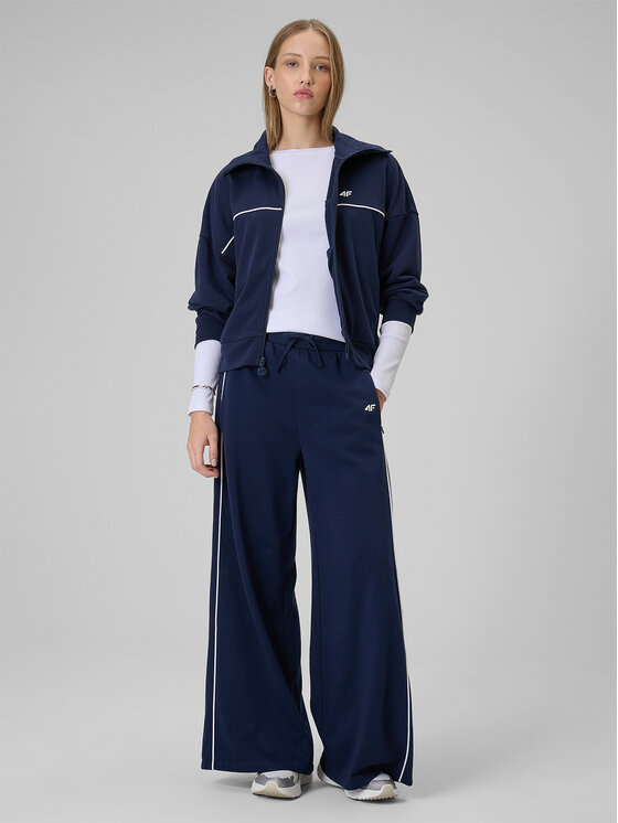 4F 4F Bluzka BASIC+ Biały Slim Fit