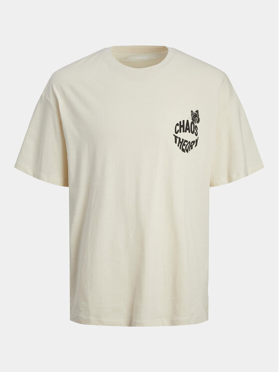 Jack&Jones Jack&Jones T-särk Jorfrutti 12256926 Ekrüüvärv Wide Fit