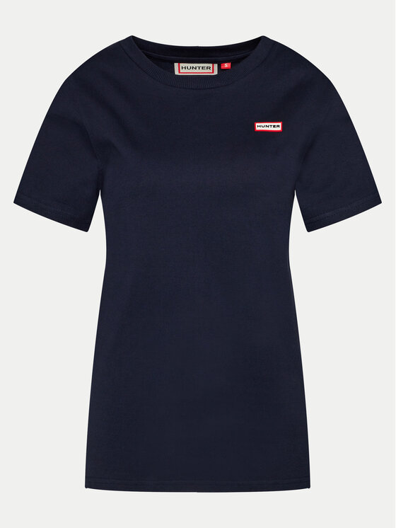 Hunter Hunter T-krekls HARU0006242 Tumši zils Regular Fit