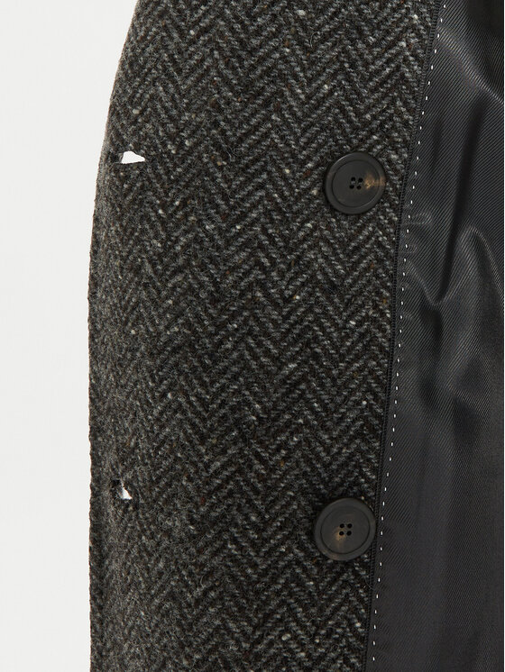 Weekend Max Mara Weekend Max Mara Vlnený kabát Corinto 2425016042 Sivá Regular Fit