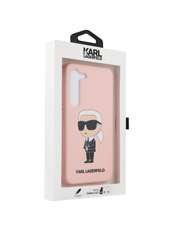KARL LAGERFELD KARL LAGERFELD Etui na telefon Silicone Ikonik Różowe złocenie