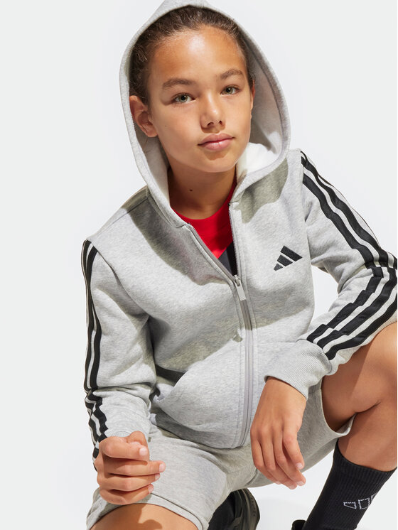 adidas adidas Felpa Essentials JD6493 Grigio Regular Fit