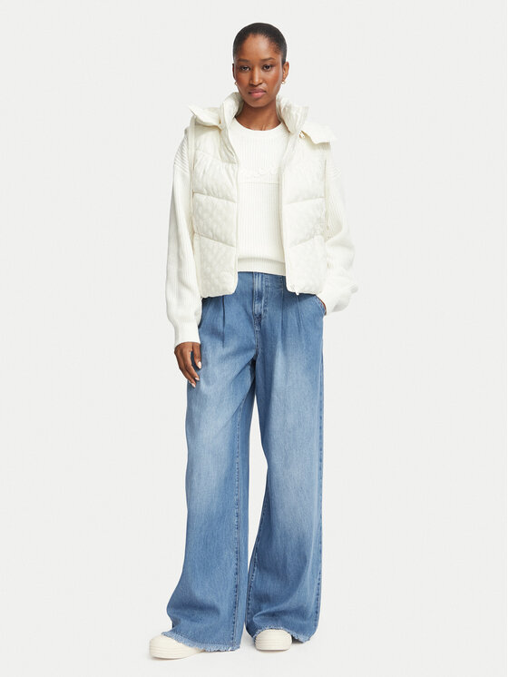 Guess Guess Жилетка за костюм W6BL53 W4182 Кремав Regular Fit