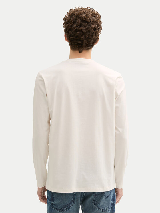 Tom Tailor Denim Tom Tailor Denim Pikkade varrukatega T-särk 1043484 Ekrüüvärv Regular Fit