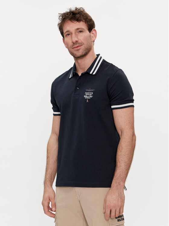 Aeronautica Militare Polo 241PO1758P191 Tamnoplava Regular Fit