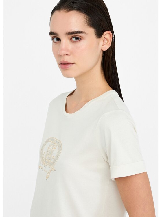 Liu Jo Liu Jo T-shirt TF5163JS923M9807 Bianco Regular Fit