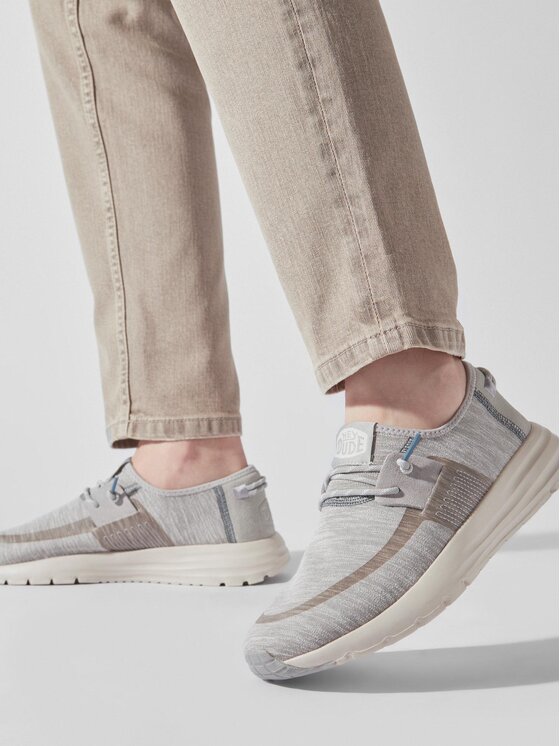 Hey Dude Hey Dude Sneakersy Sirocco Dual Knit 40184-007 Sivá