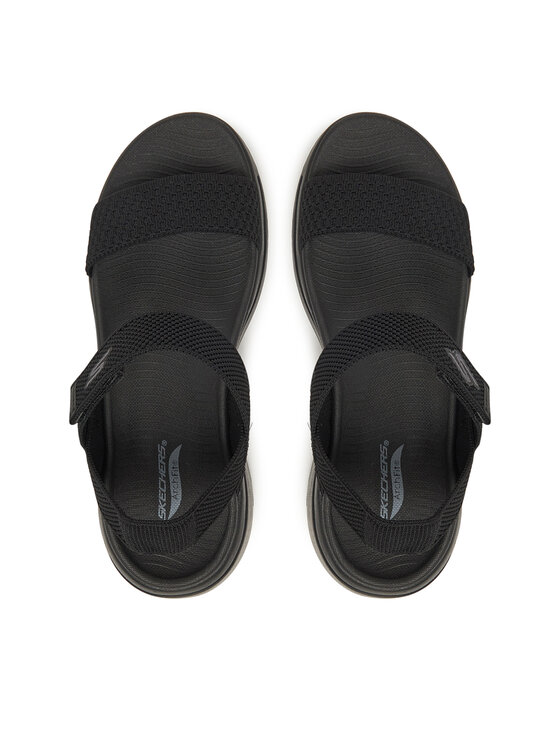 Skechers Skechers Sandały Go Walk Arch Fit Sandal - Polished Czarny