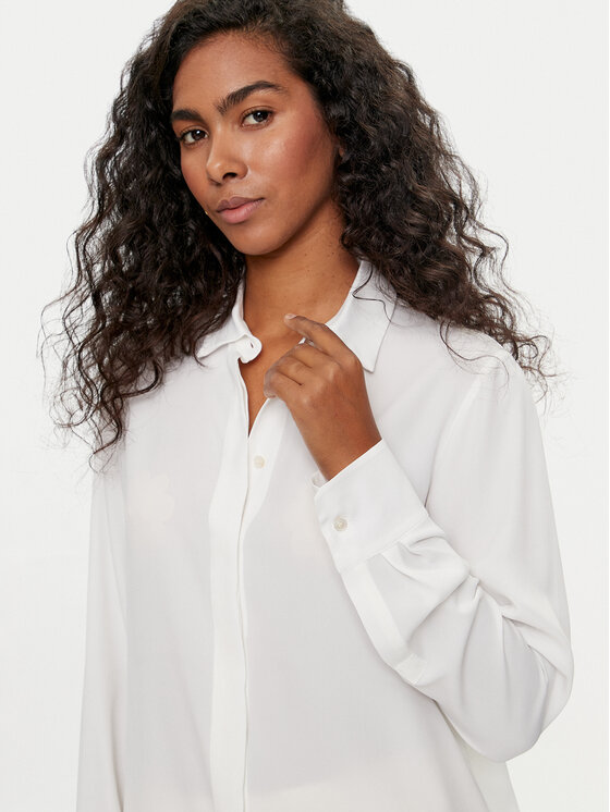Marella Marella Koszula Nastro 2423116181 Écru Regular Fit
