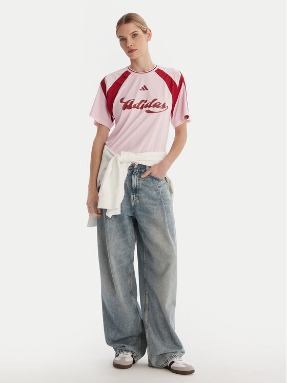 adidas adidas Тишърт House Of Tiro JY7624 Розов Regular Fit