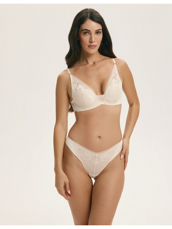 Esotiq Esotiq Biustonosz push-up 43498 Beżowy
