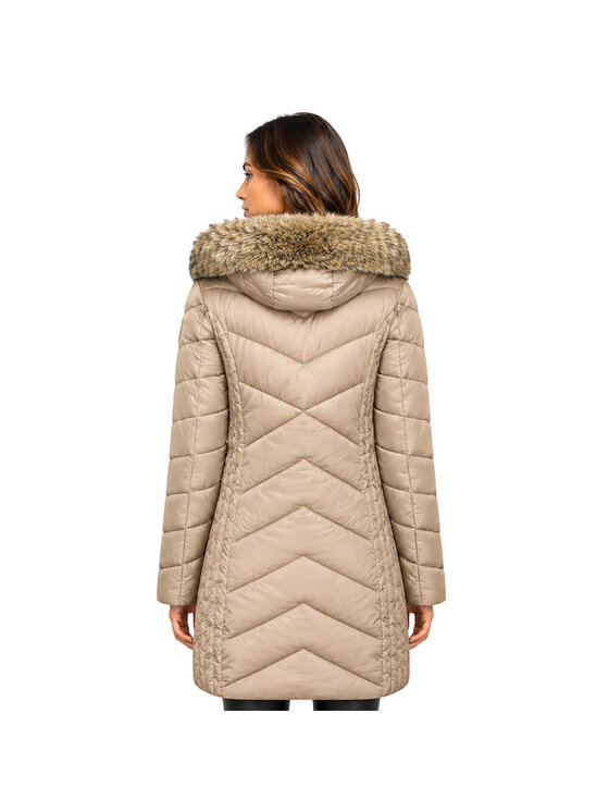 Geographical Norway Geographical Norway Parka WZ7487F/GN-TAUPE Beżowy Fitted Fit