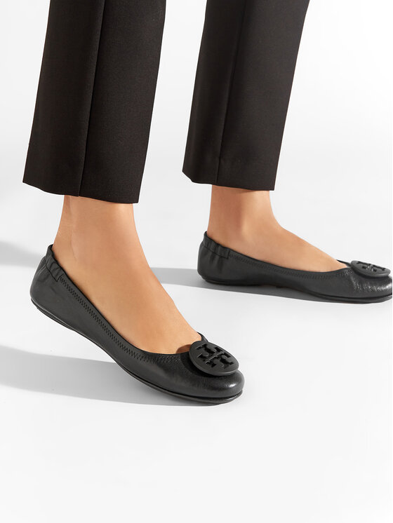 Tory Burch Tory Burch Ballerine Minnie Travel Ballet With Logo 49350 Nero
