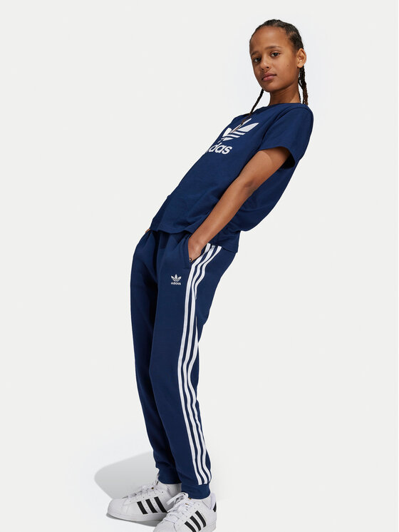 adidas adidas Donji dio trenerke Trefoil IY7486 Tamnoplava Regular Fit