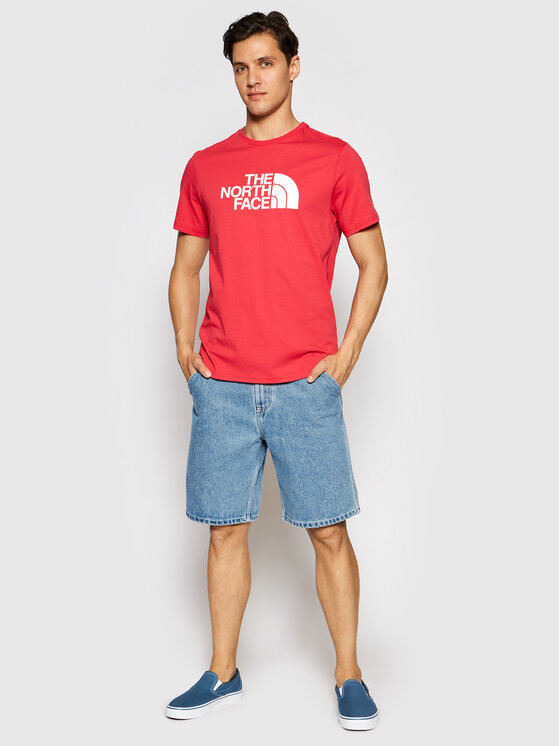 Tee shirt the north face rouge hot sale