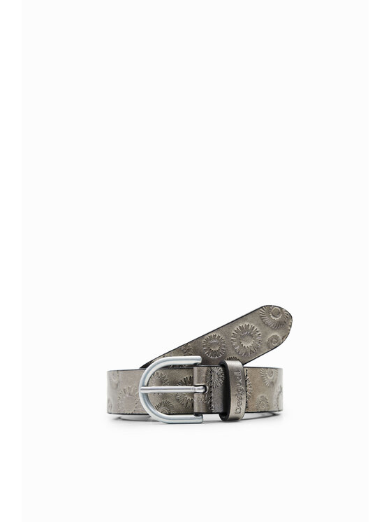 Desigual Desigual Pasek Damski EMBOSSED Szary