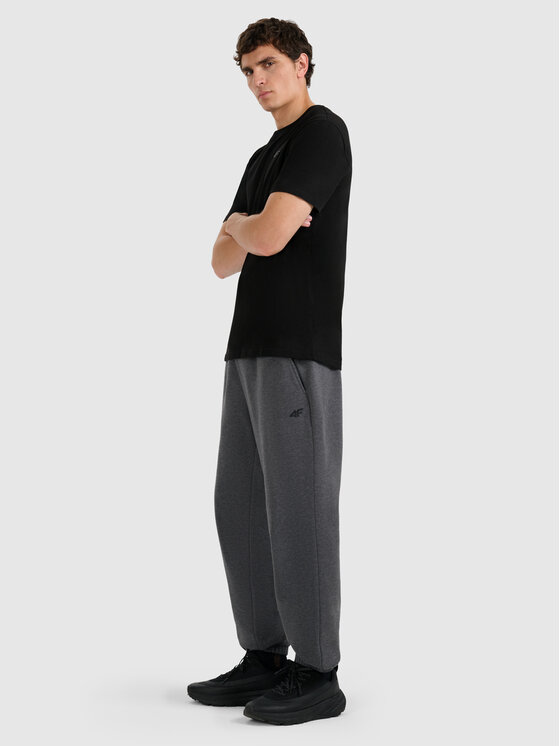 4F 4F Spodnie dresowe NOS Szary ciemny Regular Fit