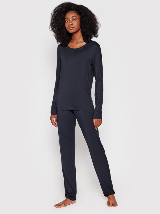 Hanro Hanro Pyjama-T-Shirt Yoga 7996 Schwarz