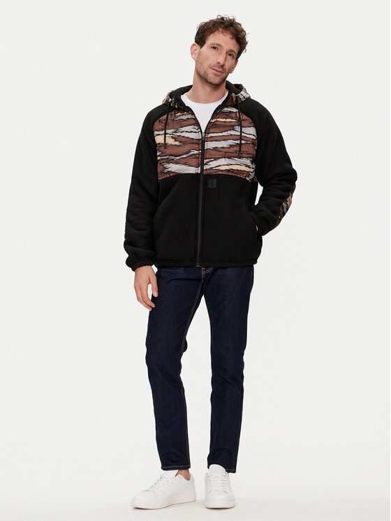 Volcom Volcom Bluză Muzzer Tripper A5832200 Negru Relaxed Fit
