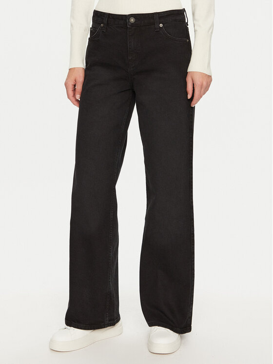 Guess Guess Τζιν W4BA0Y D5E83 Μαύρο Relaxed Fit