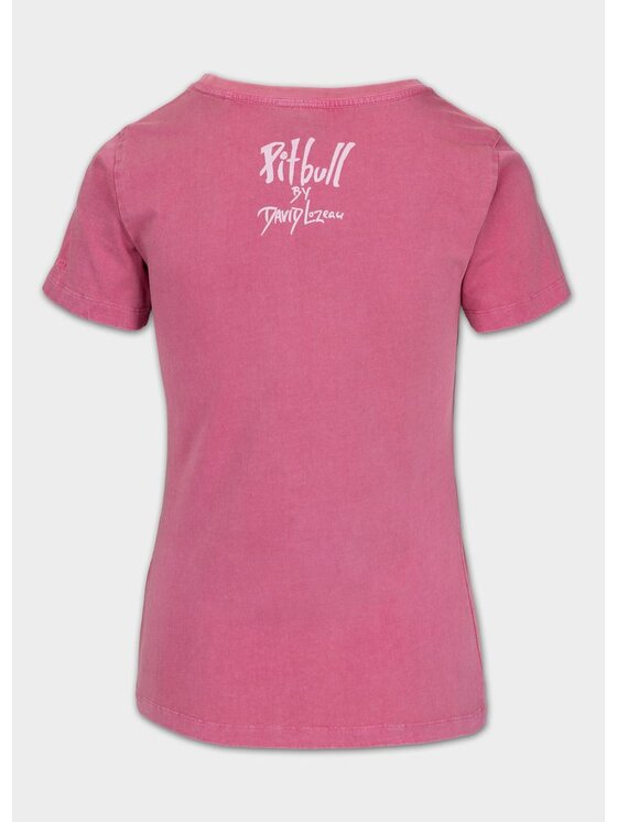 PITBULL PITBULL T-Shirt DOUBLETROUBLE Różowy Regular Fit
